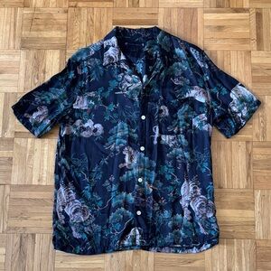 [SOLD!] All Saints Tiger and Jungle Relaxed Fit Shirt
